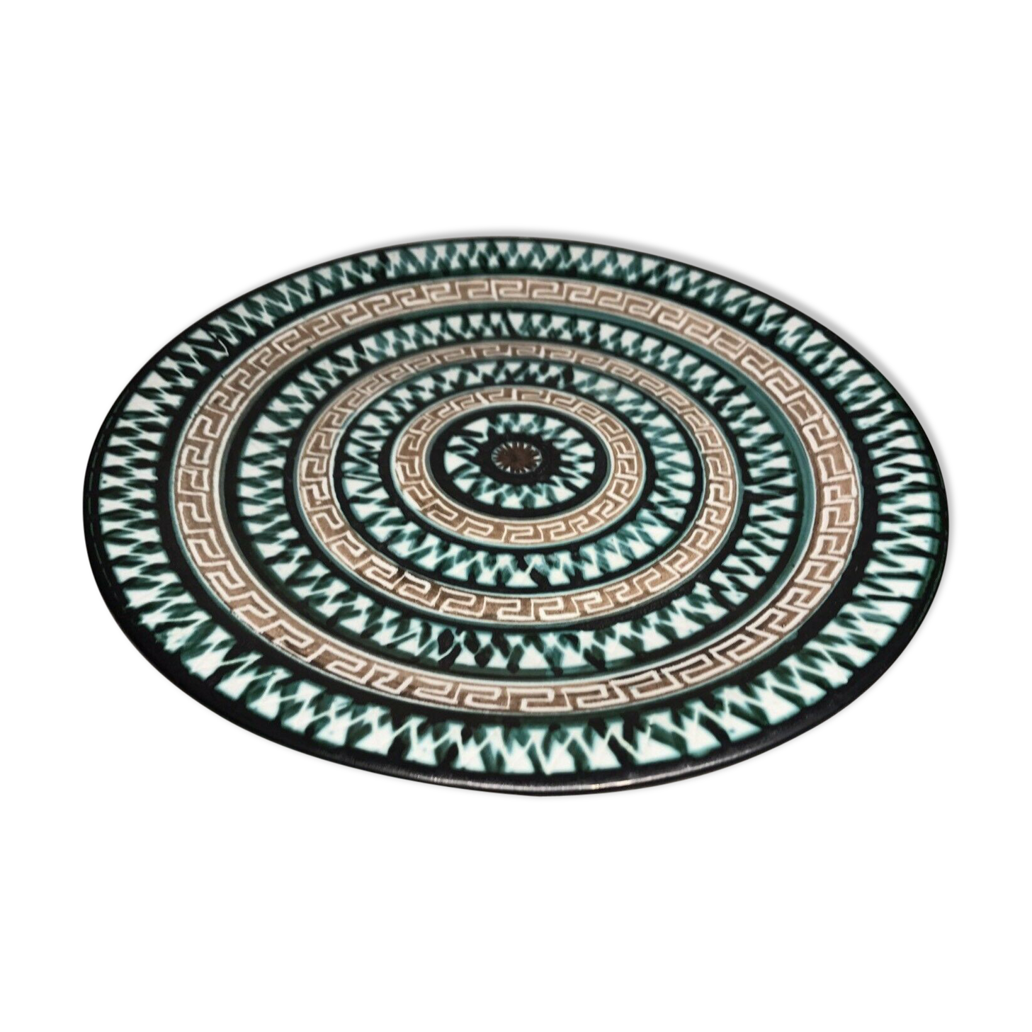 Round dish R.P. Robert Picault Vallauris vintage