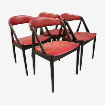 Set of 4 chairs by Kai Kristiansen from 1956