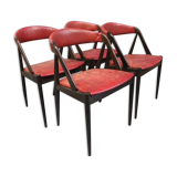 Set of 4 chairs by Kai Kristiansen from 1956