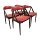 Set of 4 chairs by Kai Kristiansen from 1956