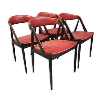 Set of 4 chairs by Kai Kristiansen from 1956