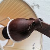 Scandinavian wooden scissor wall light fixture lamp 1960s