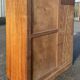 Asymmetrical wardrobe, Art Deco, 1930s walnut burl, wardrobe, shelves, drawers