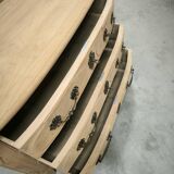 Louis XIV style solid cherry chest of drawers