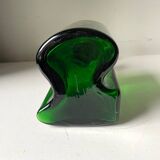 Holmegaard Dark Green Vintage with orange cap Decanter Danish