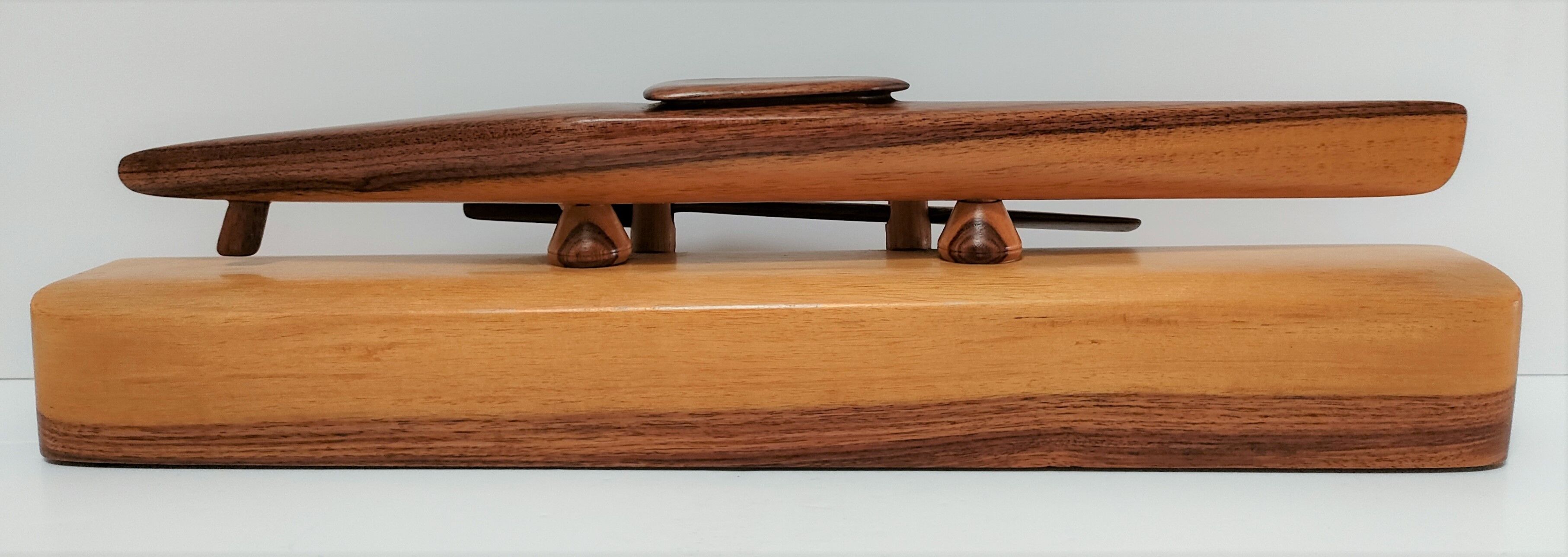 Kayak scale model violet wood