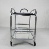 Art Deco serving trolley, chrome-plated, 1920s