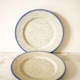 2 blue dessert plates Tulowice
