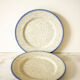 2 assiettes à dessert bleues Tulowice