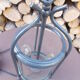 Old grey table lamp