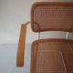 B64 armchair in white metal and canning by Marcel Breuer, Italy