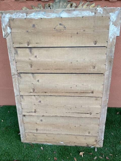 Sore napoleon iii wooden fireplace mirror