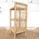 Vintage rattan bedside shelf and bamboo braiding