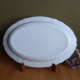 Plat de service arcopal myosotis Véronica vintage