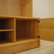 Henning Kjærnulf Oak Bookcase with Glass Doors, Danish 1960s