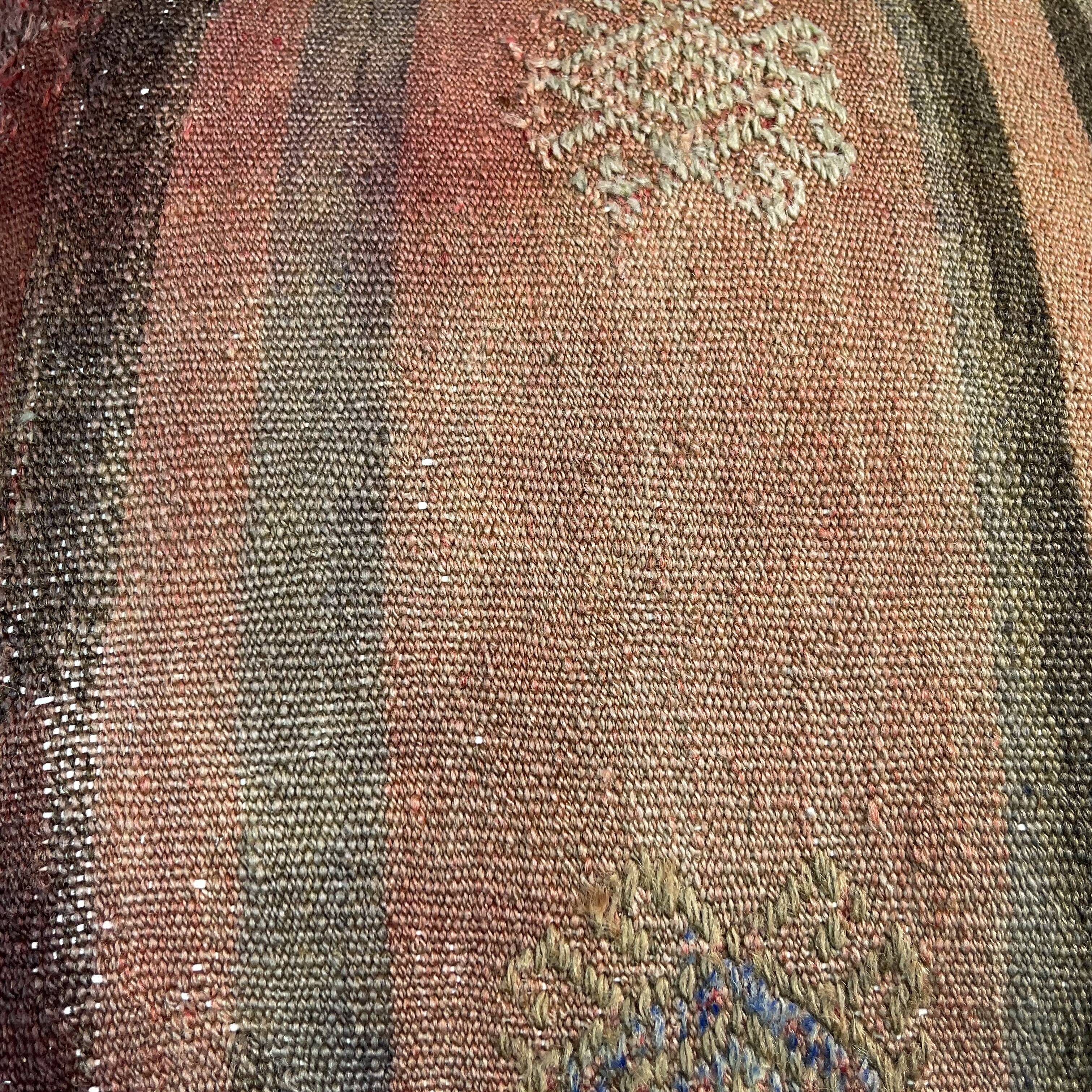 Housse de coussin kilim turc vintage, 40 x 40 cm
