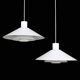 Set of 2 Nordisk Solar Compagni / Christian Hvidt “Trapez” pendant lamps / Danish modern design / 1970s / 1980s