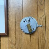 Antique wall light or ceiling fixture porthole Helena Tynell in gilded glass