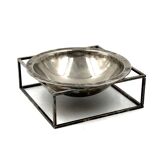 Mid-century modern silver-plated bowl / vide poche, PM Italy 1970s