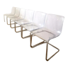 Set of 6 plexi chairs model "Tobias"