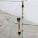 Glass and brass shop window display shelf 1950
