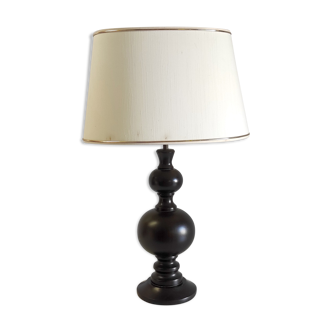 Turned wooden table lamp – 80s