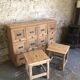 Large wooden stool