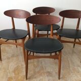 4 Scandinavian chairs 1950