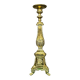 Large floor candlestick in solid bronze.