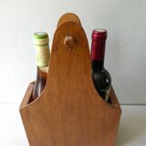 Old wooden bottle holder