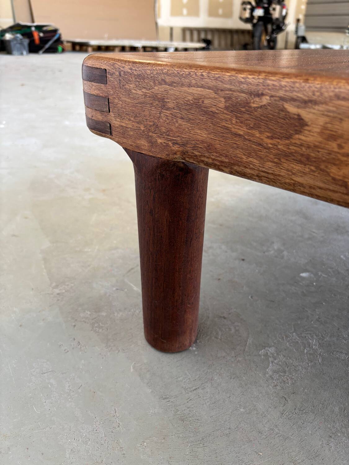 Scandinavian design coffee table in teak, made in Denmark