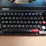 Machine à écrire Quen Data 680 De Luxe NOIRE révisée ruban neuf