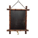 Antique Japanese style triptych mirror