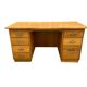 Bureau de direction vintage en chêne clair