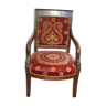 Empire-style shepherdess chair in mahogany