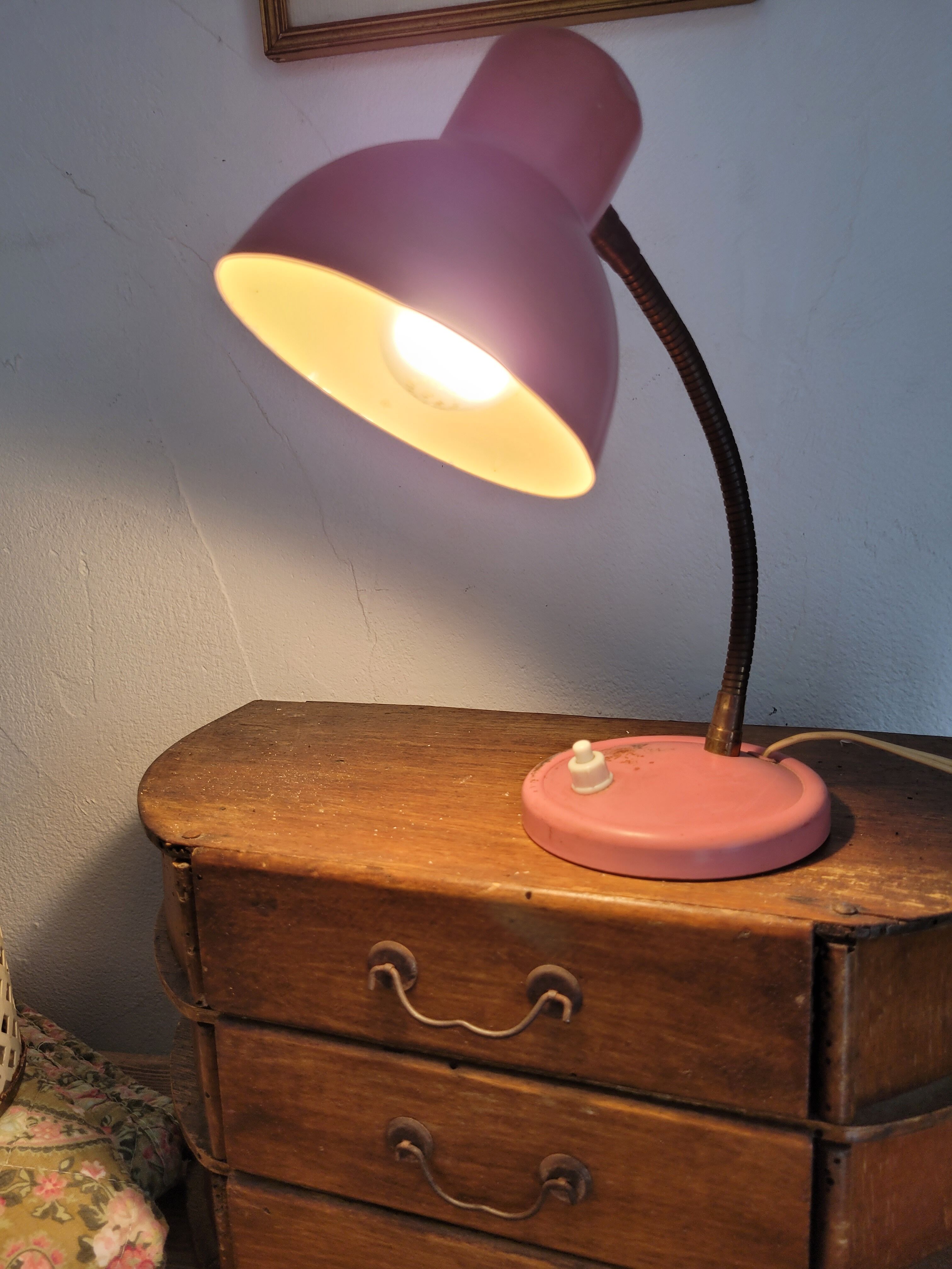 Vintage pink lamp