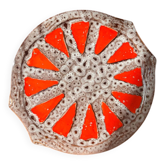 Vintage ceramic plate Vallauris style