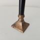 Antique brass and metal candle holder