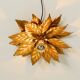 Rare large gold-plated Hans Kögl Florentine-style ceiling or wall lamp from