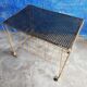 Table serves wheels perforated sheet rigitulle vinyl support