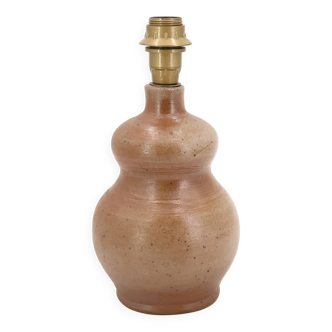 Signed stoneware lamp, gourd shape, 1970s