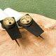 Pair of brass and opaline wall lights, 1950s