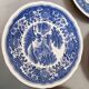 5 petites assiettes à dessert ou entrée, bleues, Villeroy & Boch "Burgenland", paysage bleu