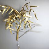 Palm tree wall light by Daniel D'Haeseleer, 1970s
