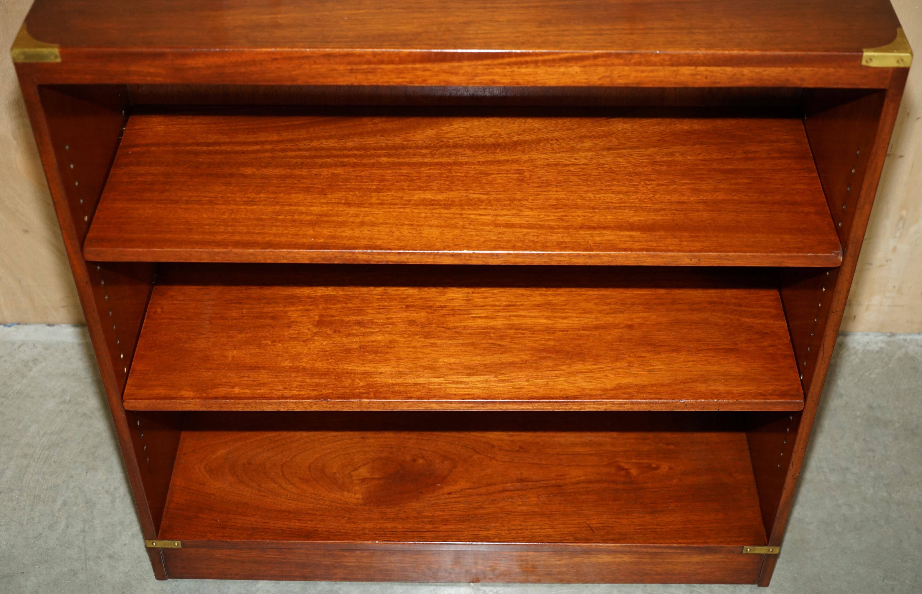 Low library campaign in solid mahogany by REH Kennedy