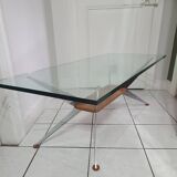 Coffee table with compass legs from the 60s