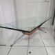 Coffee table with compass legs from the 60s