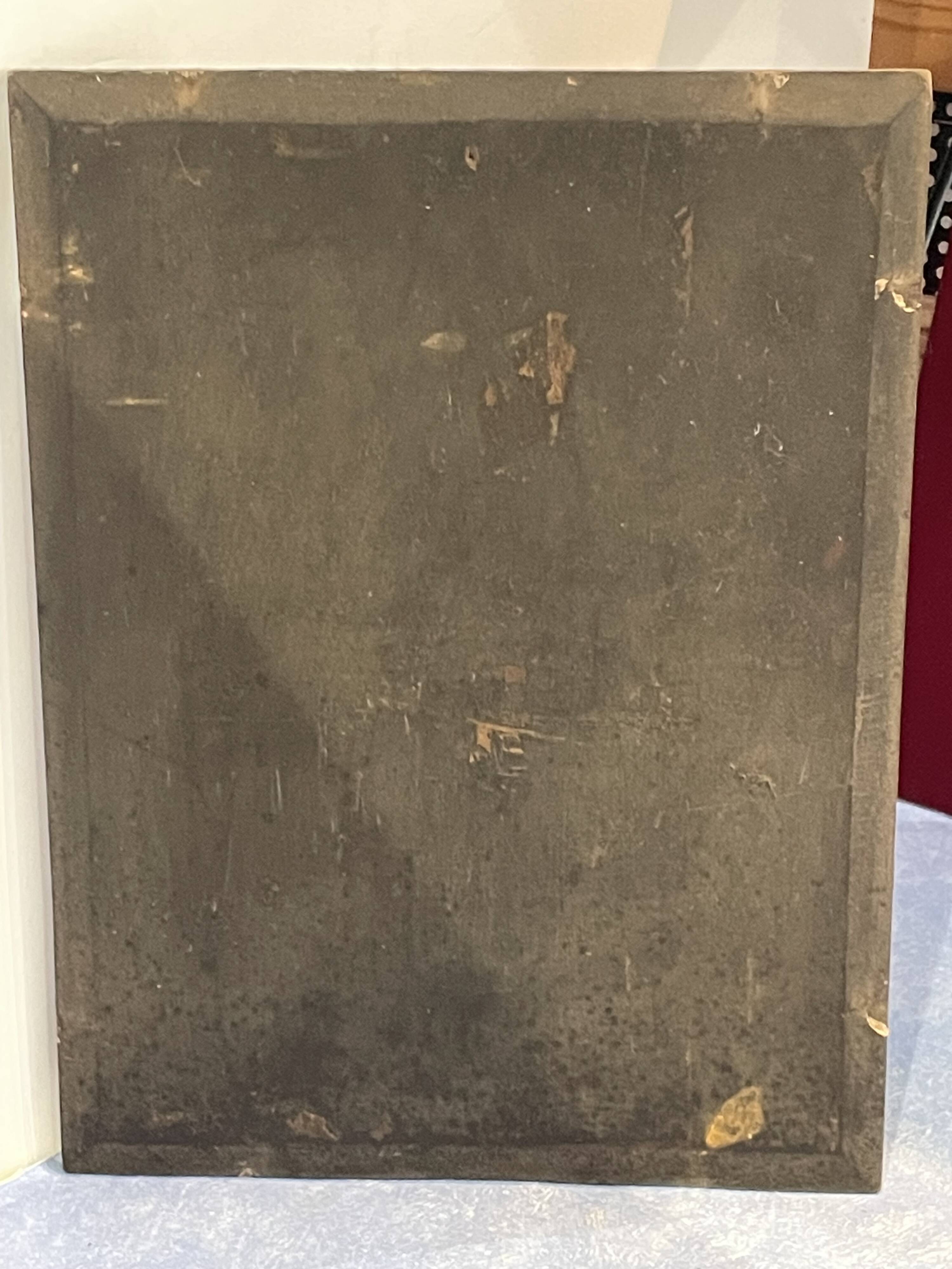 oil on panel, Red Riding Hood, unsigned, quite old-fashioned