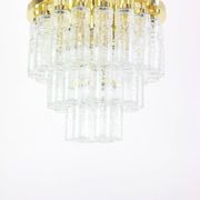 Large glass chandelier Limburg, Germany, 1960s