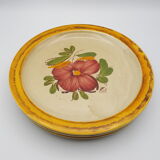 Lot of 3 ceramic plates castellania made in italy flowers